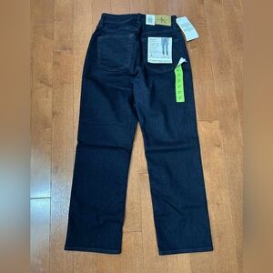Calvin Klein high rise straight  stretch jeans